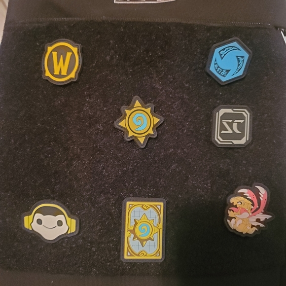 Black Blizzard BLIZZCON Velcro Backpack with Patches - Picture 2 of 5